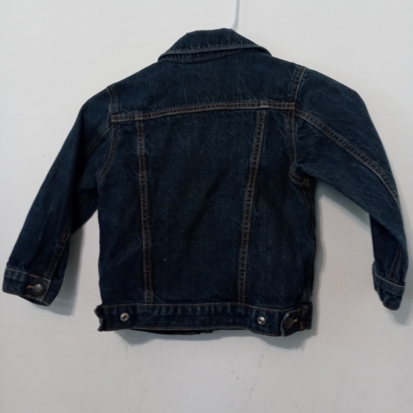 Osh Kosh B'gosh child 4 snap up dark wash denim jacket w pockets 100% Cotton - Picture 8 of 8